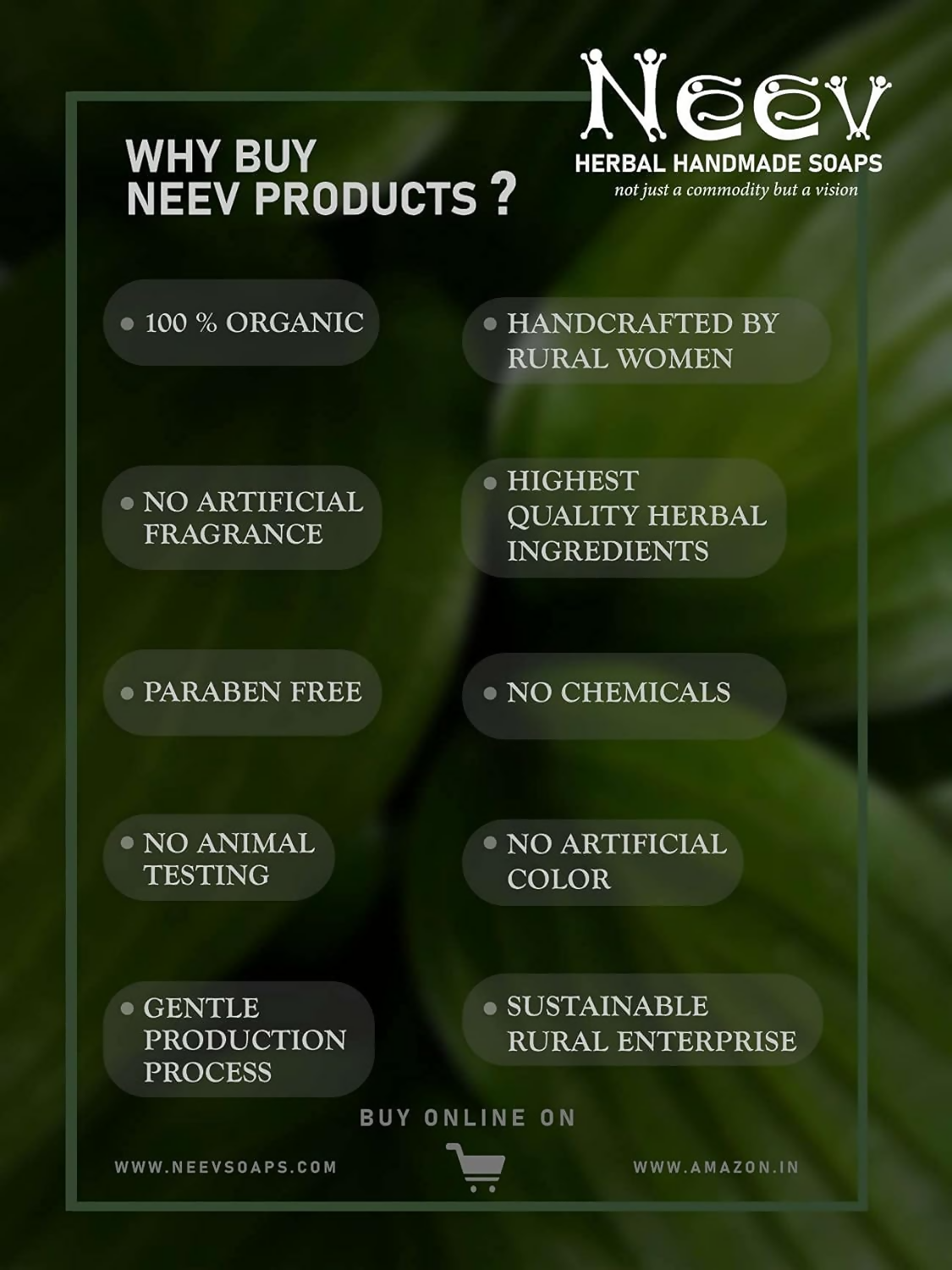 Neev Herbal Handmade Soap Anti Dandruff Hair Wash Soap Ayurvedic