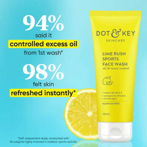OT & KEY Lime Rush Sports Face Wash - 100Ml