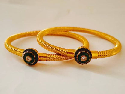 Gold Color Bangles of size 2’6