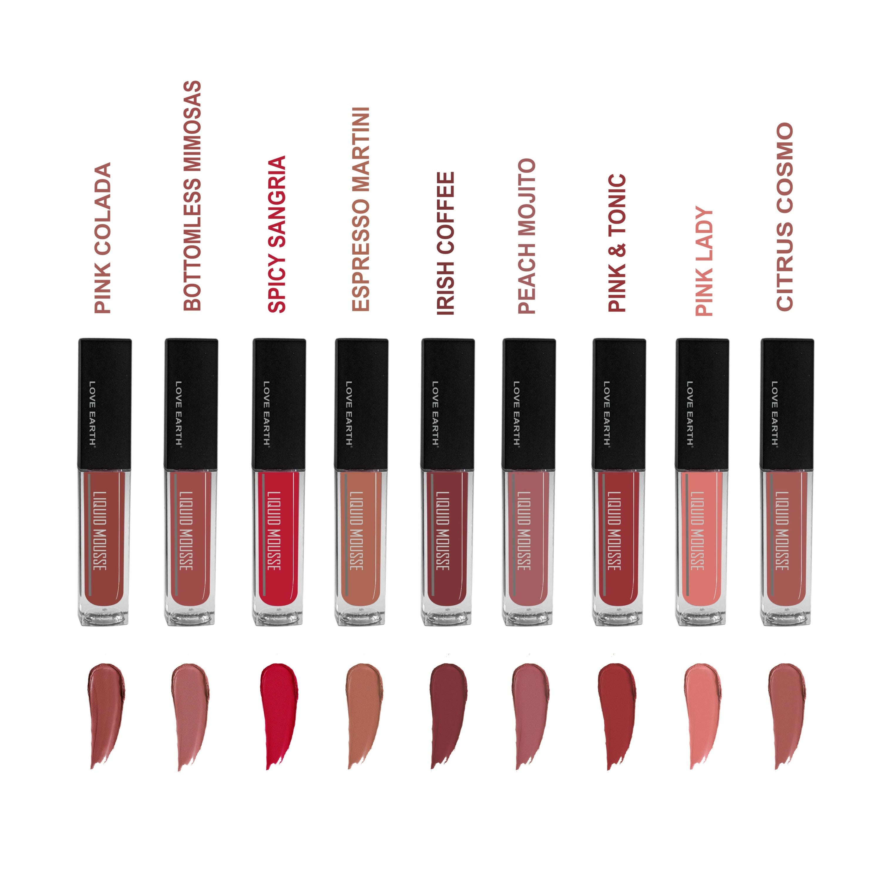 Love Earth Liquid Lipstick - Pack Of 9 - Minis
