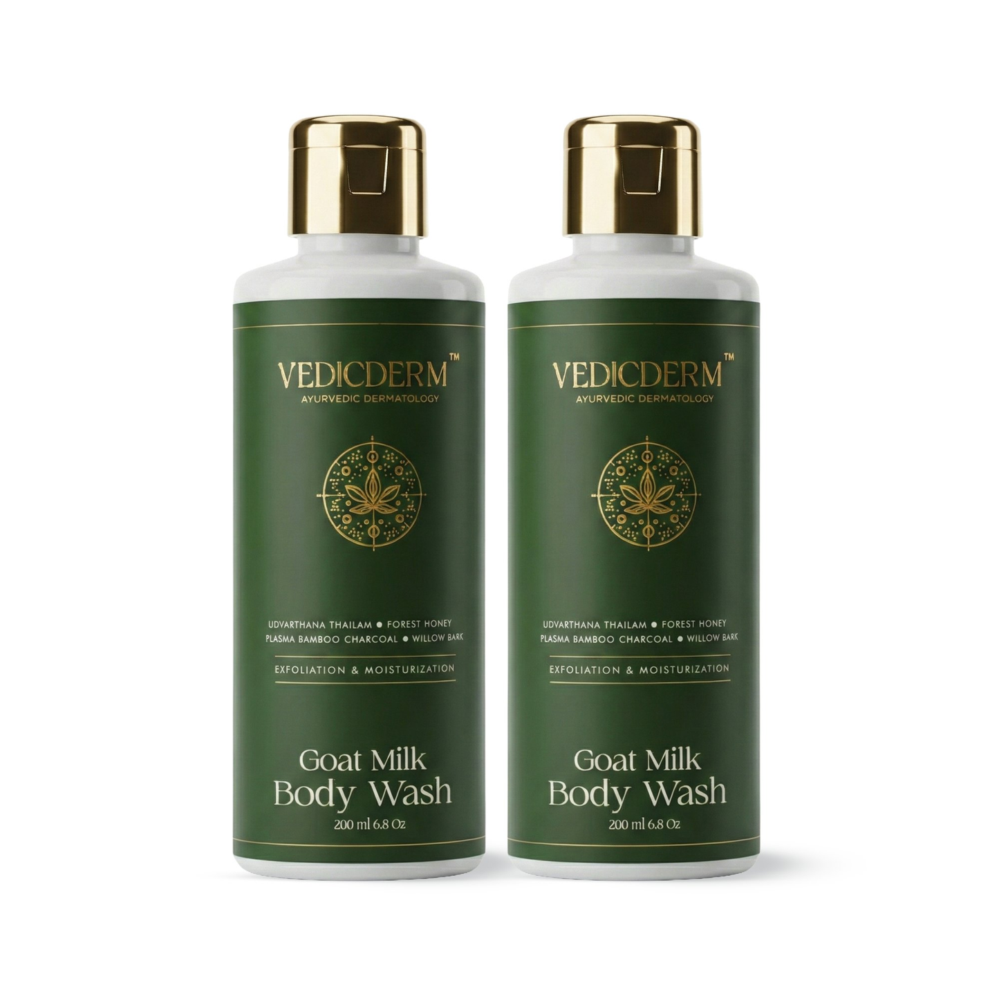 VedicDerm Goat Milk Hydrating Body Wash for Sensitive Skin