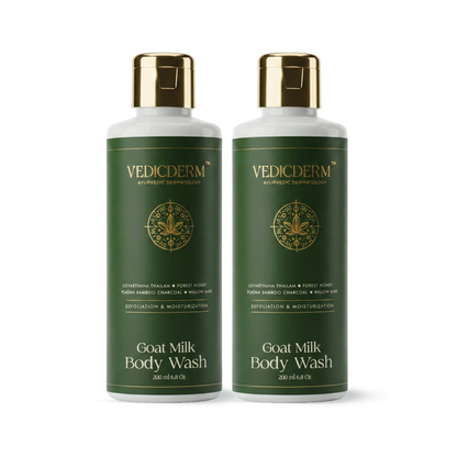 VedicDerm Goat Milk Hydrating Body Wash for Sensitive Skin