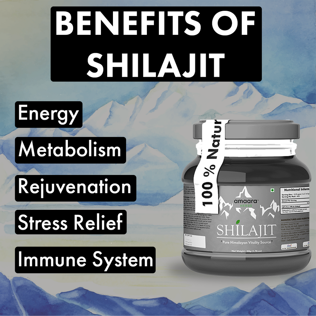 Amaara herbs Himalayan Shilajit Resin with Ashwagandha- 20 gms