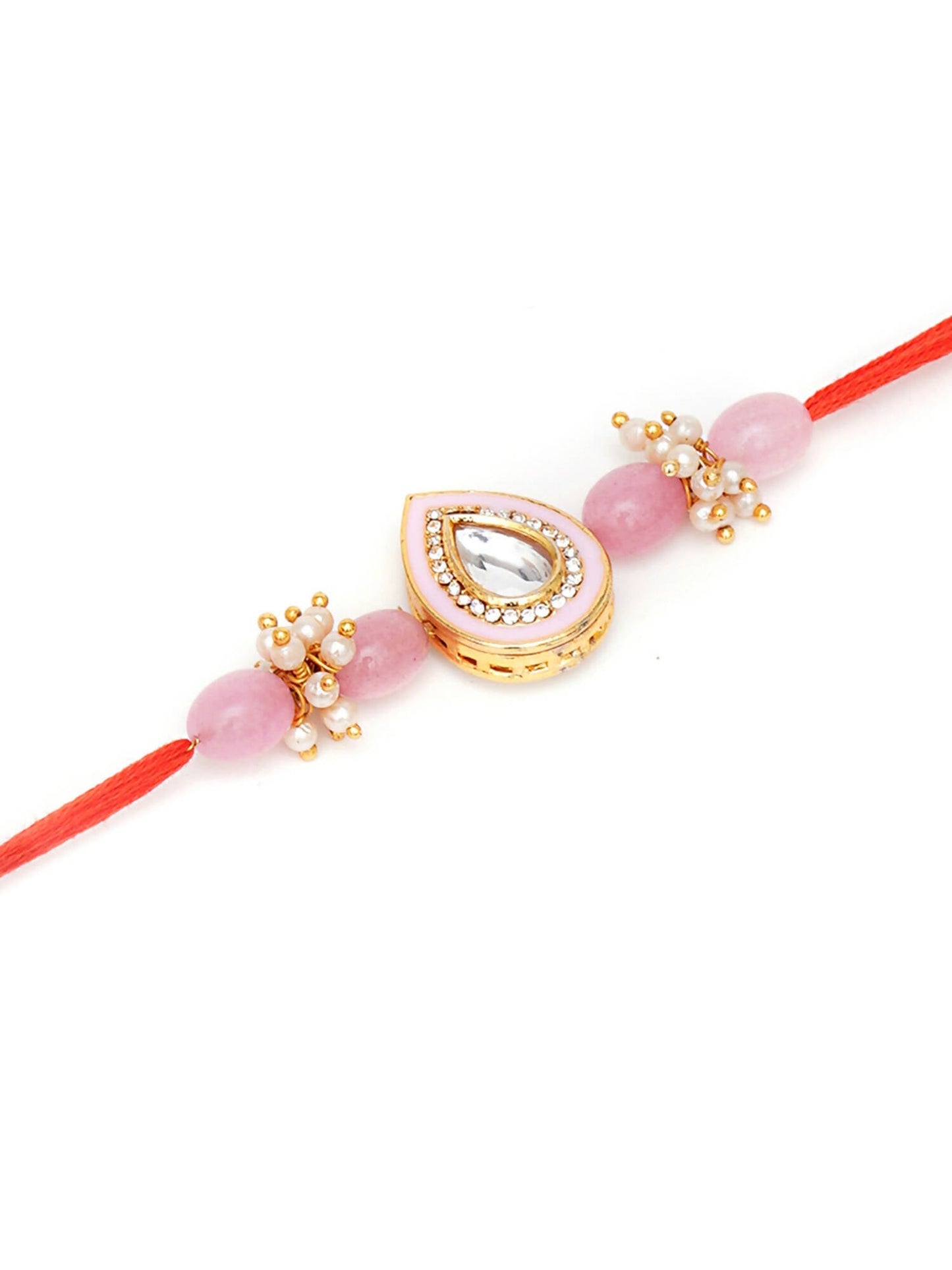 Designer kundan Rakhi - Ruby Raang