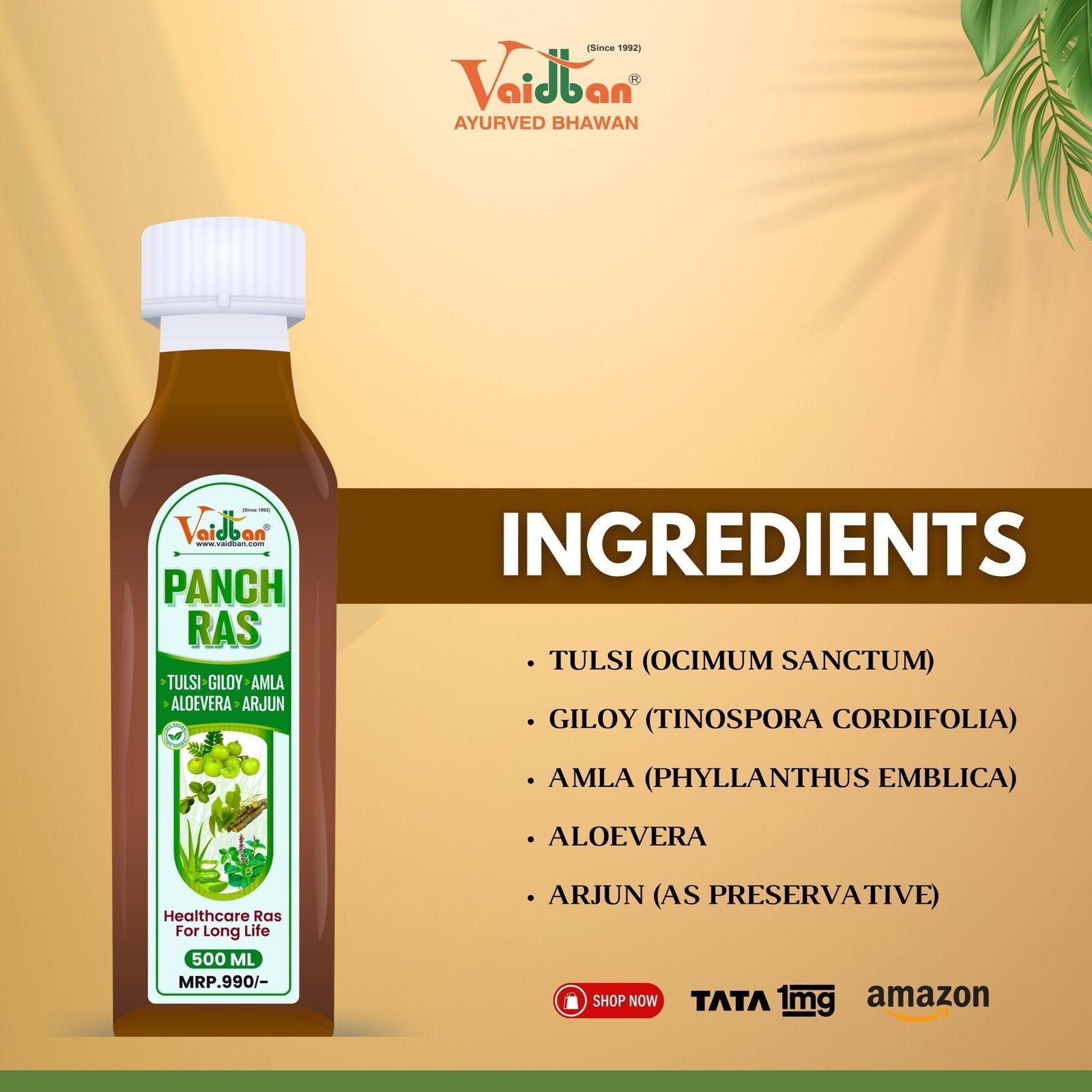 Vaidban Panch Ras - 500 ml
