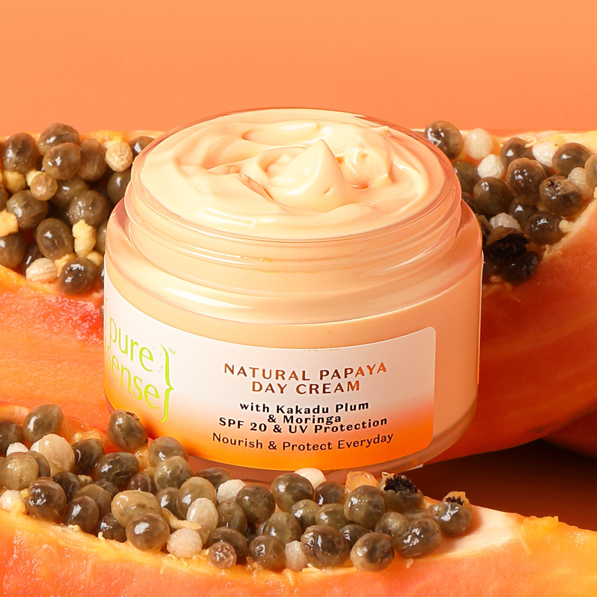 Puresense Natural Papaya Day Cream - 60 gms