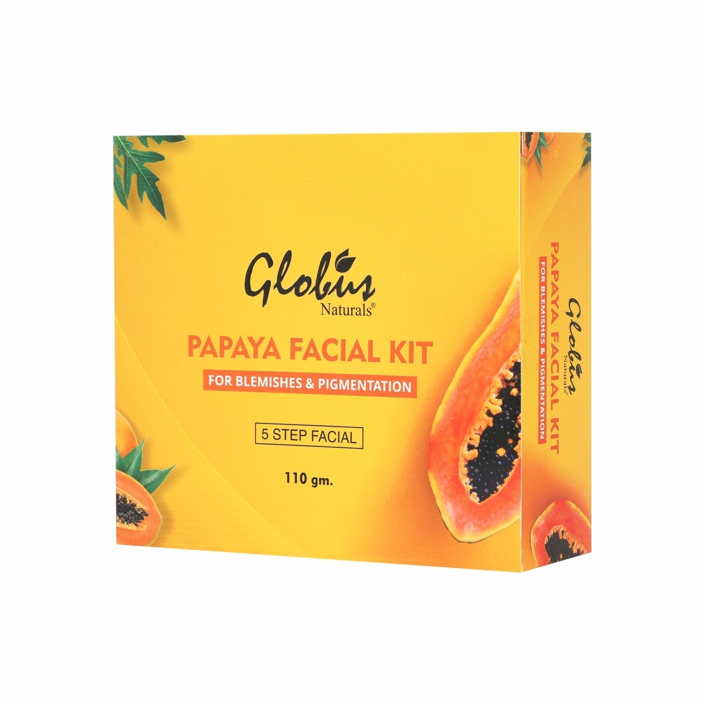 Globus Naturals Anti Tan Papaya Facial Kit For Flawless Skin - 110 gms