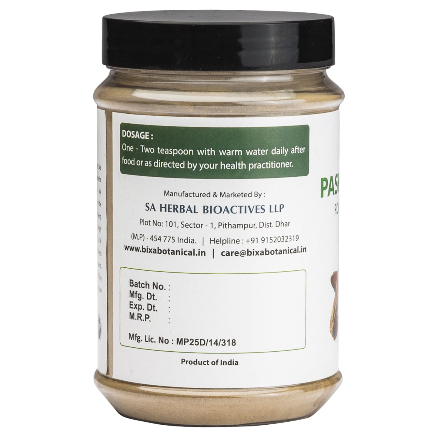 Bixa Botanical Pashanbhed Root Powder  Saxifraga ligulata - 200 gms