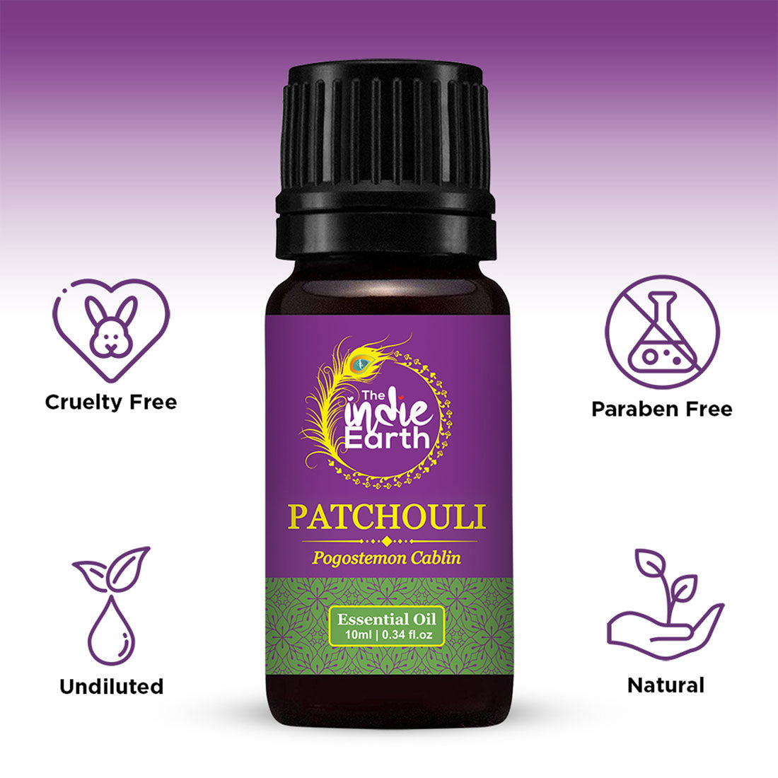 The Indie Earth Patchouli Essential Oil - 10 ml