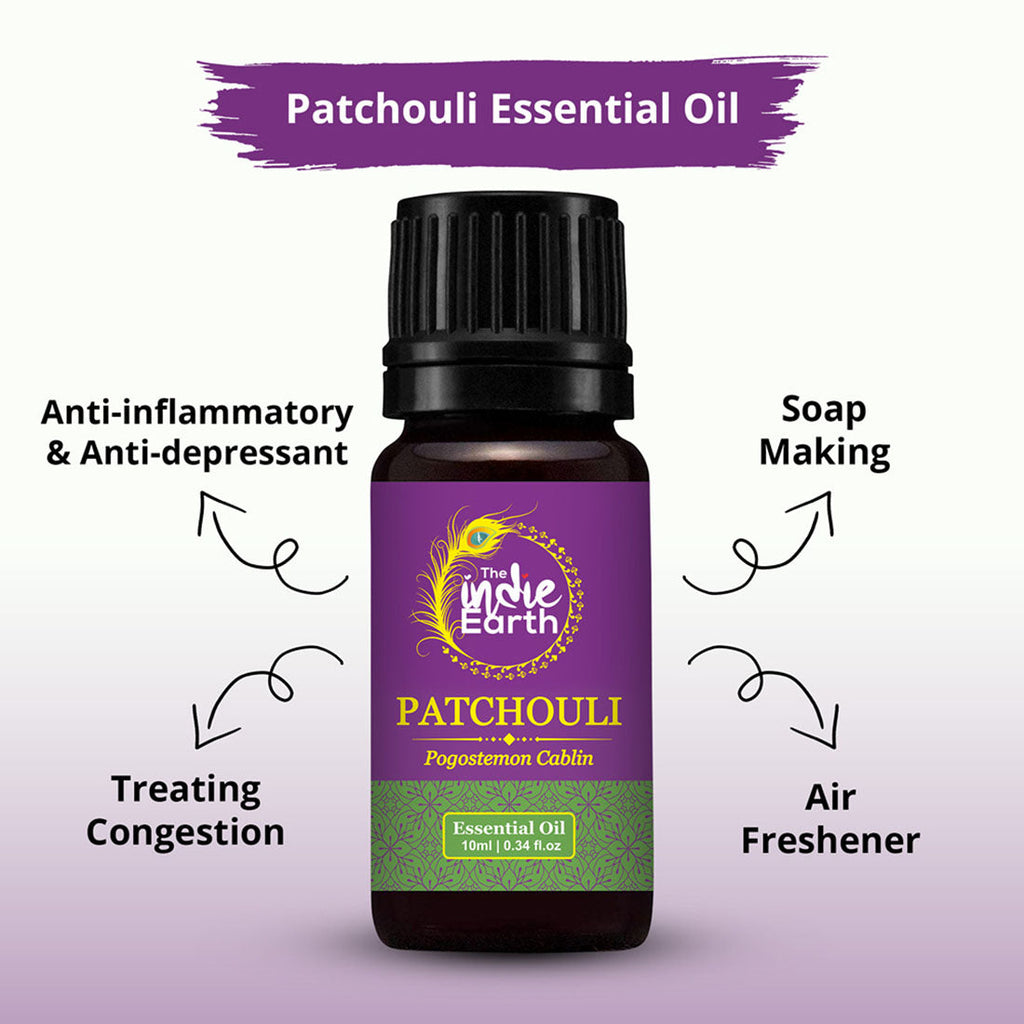 The Indie Earth Patchouli Essential Oil - 10 ml