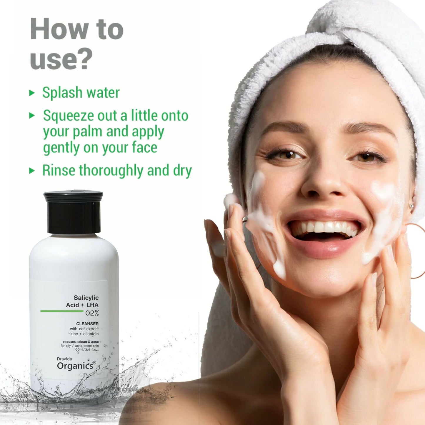 Dravida Organics 2% Salicylic Acid Face wash