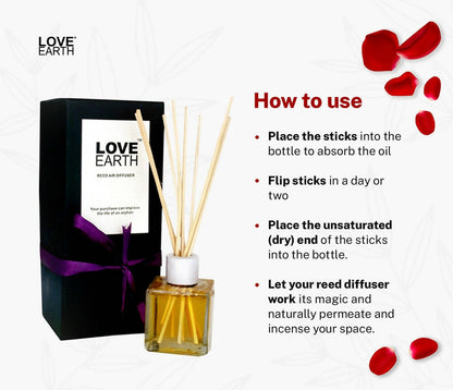 Love Earth Reed Diffuser - Rose