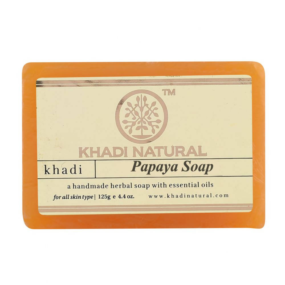 Khadi Natural Papaya Soap - 125 gm - Pack of 2