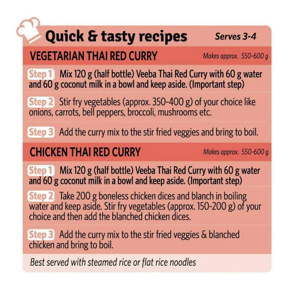 Veeba Chef Thai Red Curry