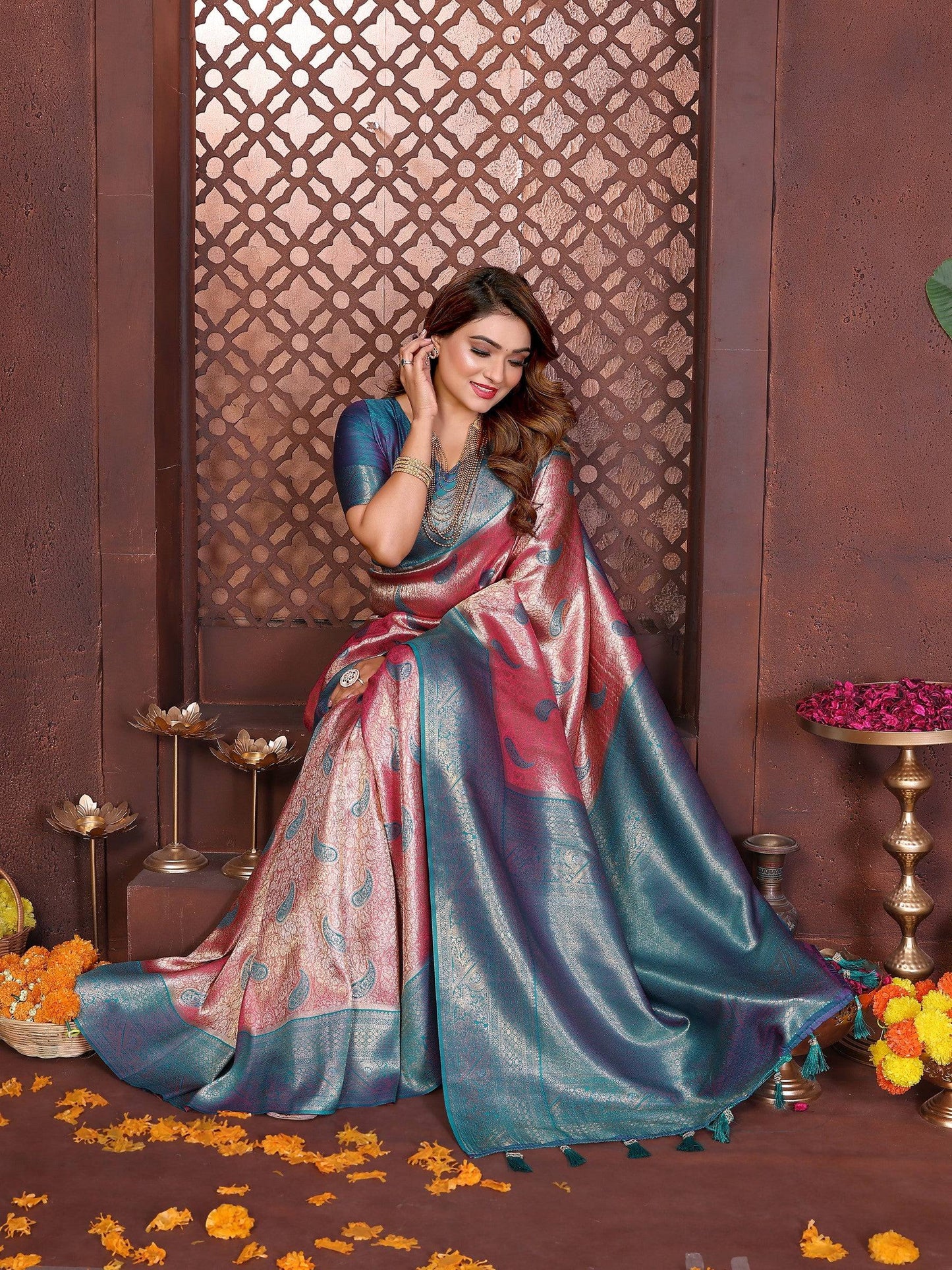 Anaita Banarasi Tissue Silk Saree