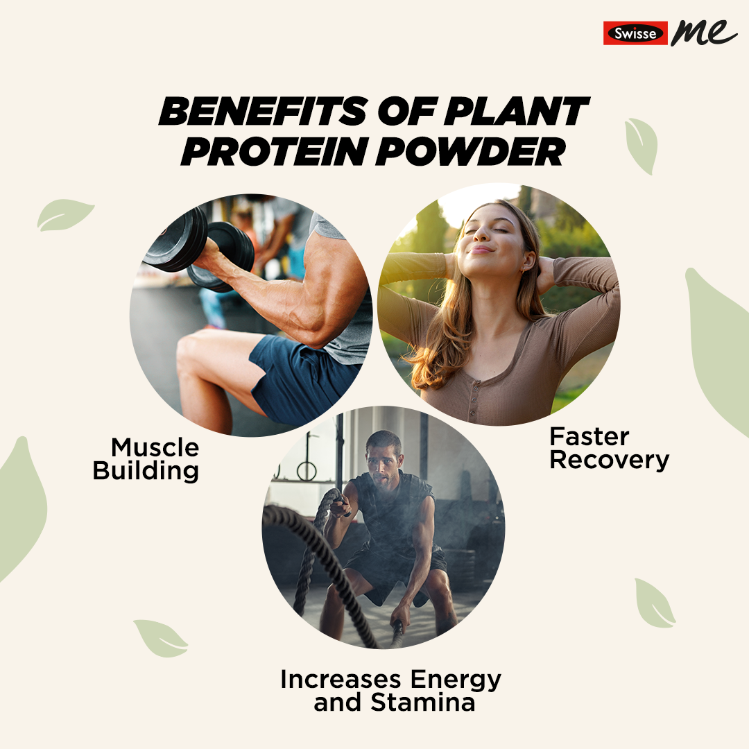 SwisseMe Plant Protein Powder - Chocolate Flavour - 500 gms