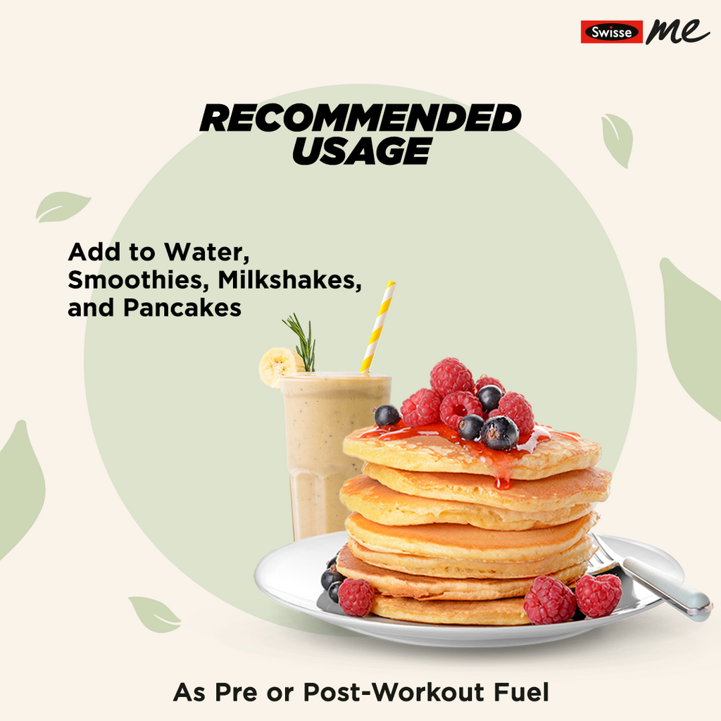 SwisseMe Plant Protein Powder - Chocolate Flavour - 500 gms