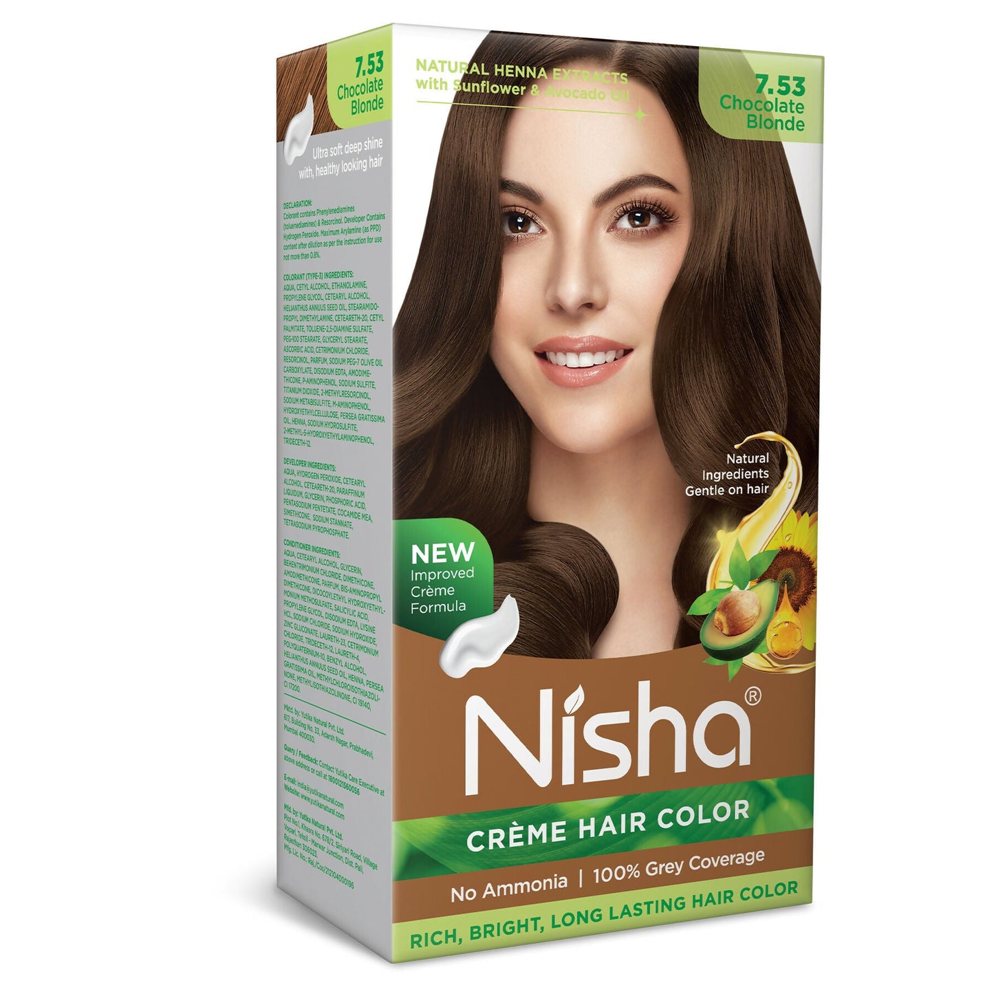 Nisha Creme Hair Color for Women - Chocolate Blonde