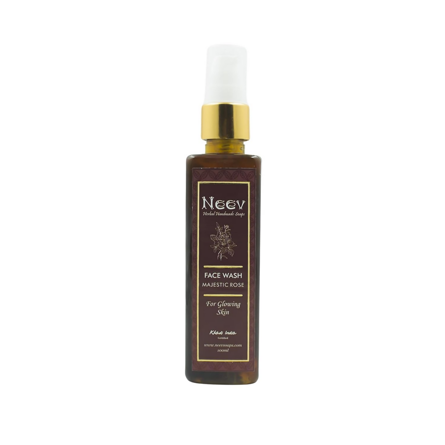 Neev Herbal Handmade Soaps Rose Majestic Glow Face Wash
