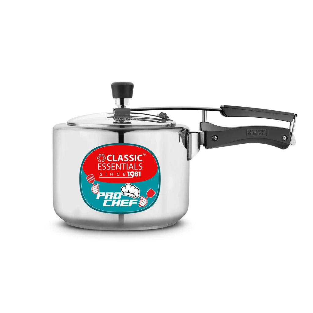 Classic Essentials Pro Chef Stainless Steel Pressure Straight Cooker Induction Base