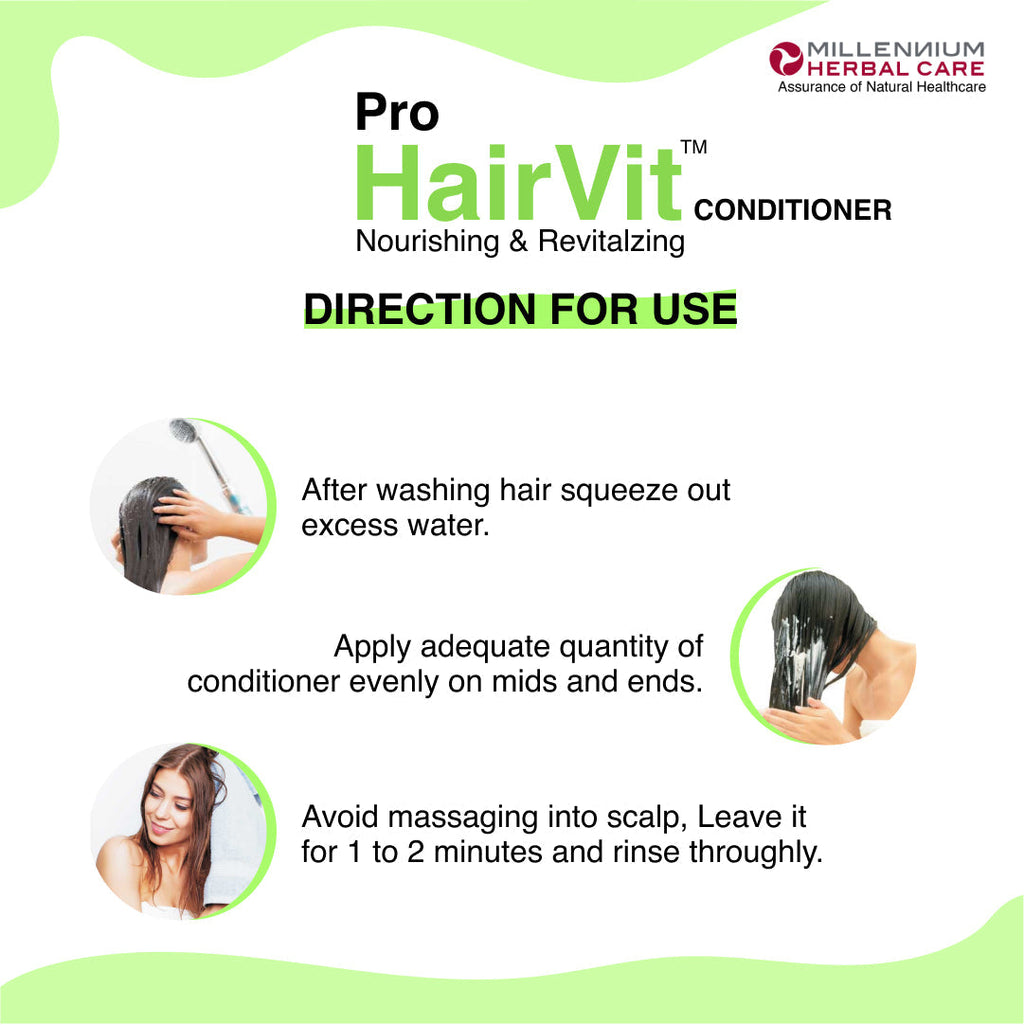 Millennium Herbal Pro Hairvit Hair Conditioner - 60 gms X 2 Tubes