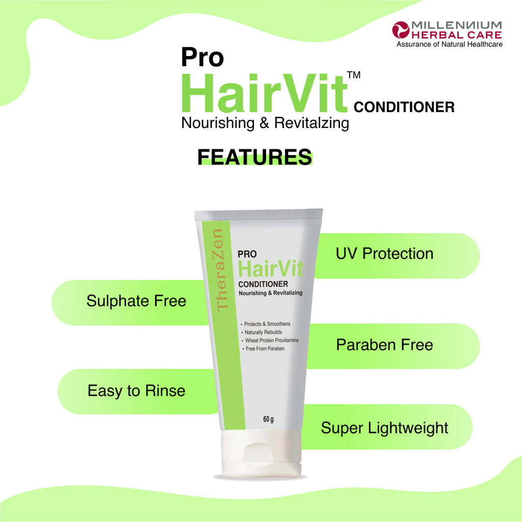 Millennium Herbal Pro Hairvit Hair Conditioner - 60 gms X 2 Tubes