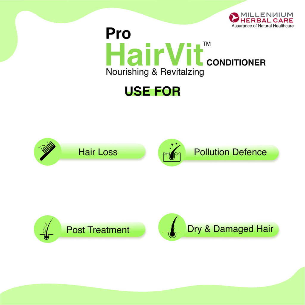 Millennium Herbal Pro Hairvit Hair Conditioner - 60 gms X 2 Tubes