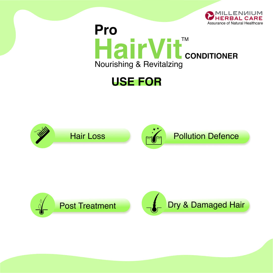 Millennium Herbal Pro Hairvit Hair Conditioner - 60 gms X 2 Tubes