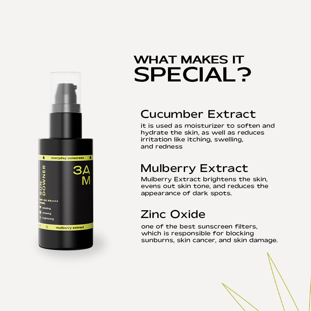 3AM Sundowner Suncreen SPF 50PA+++ - 40 ml
