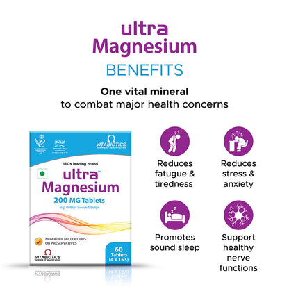 Vitabiotics Ultra Magnesium - 60 tabs