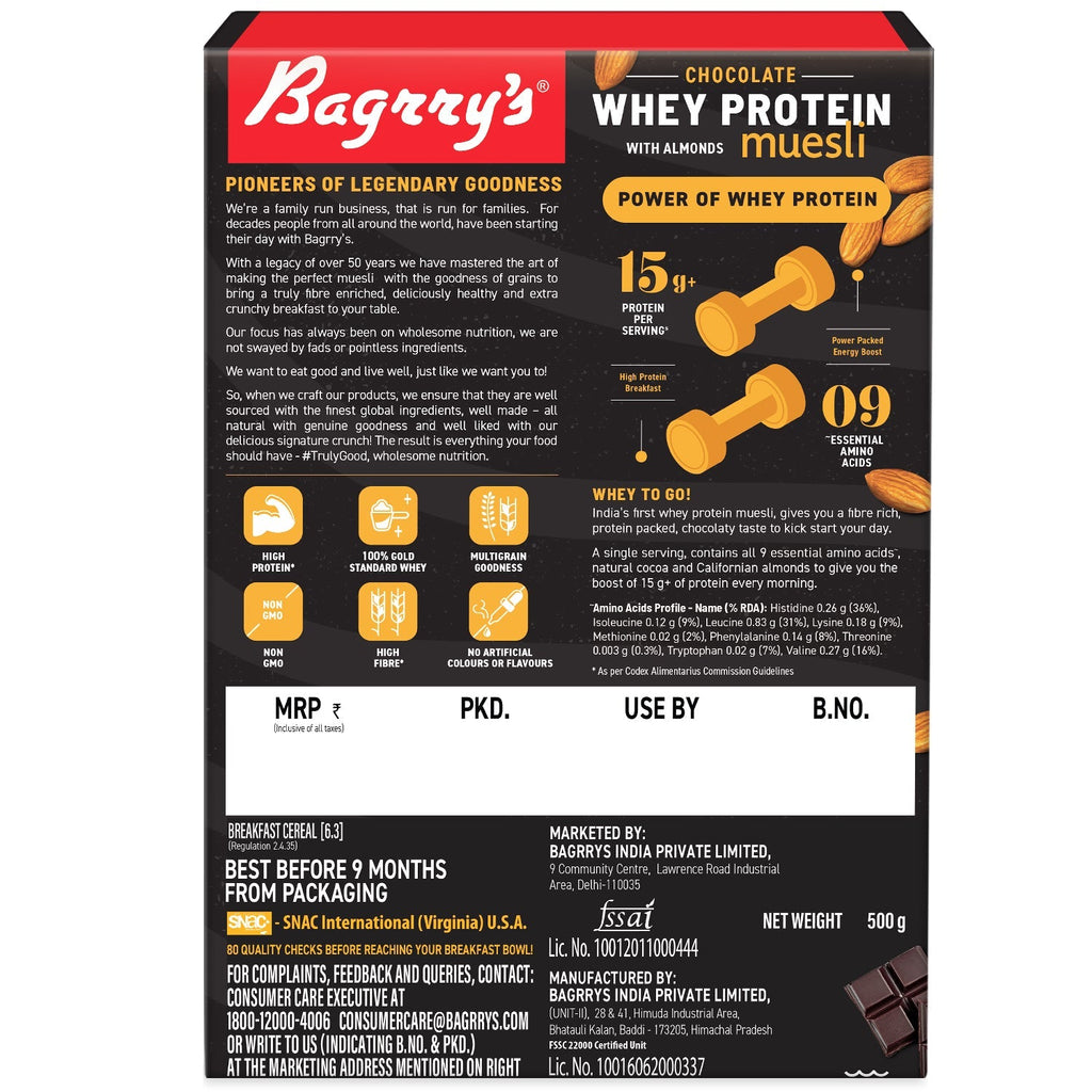 Bagrry's Protein Muesli - Chocolate