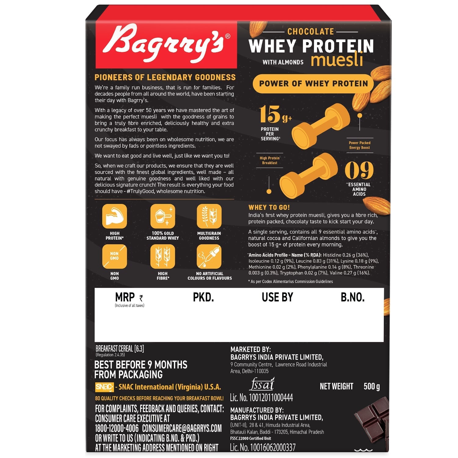 Bagrry's Protein Muesli - Chocolate