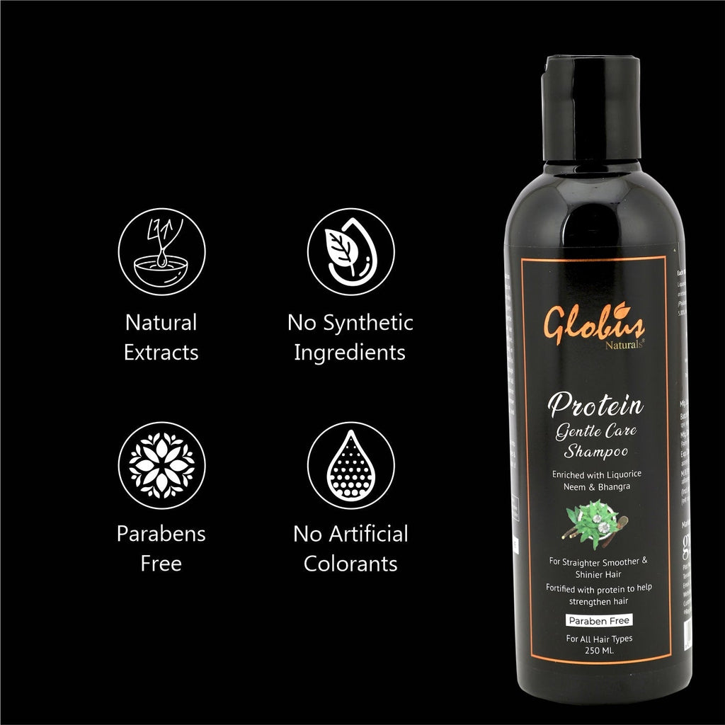 Globus Naturals Protein Gentle Care Hair Growth Shampoo - 250 ml