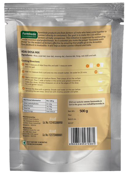Farmveda Instant Mix- Adai Dosa