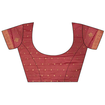 Joban Fashion Cream Banarasi Soft Silk Woven Saree