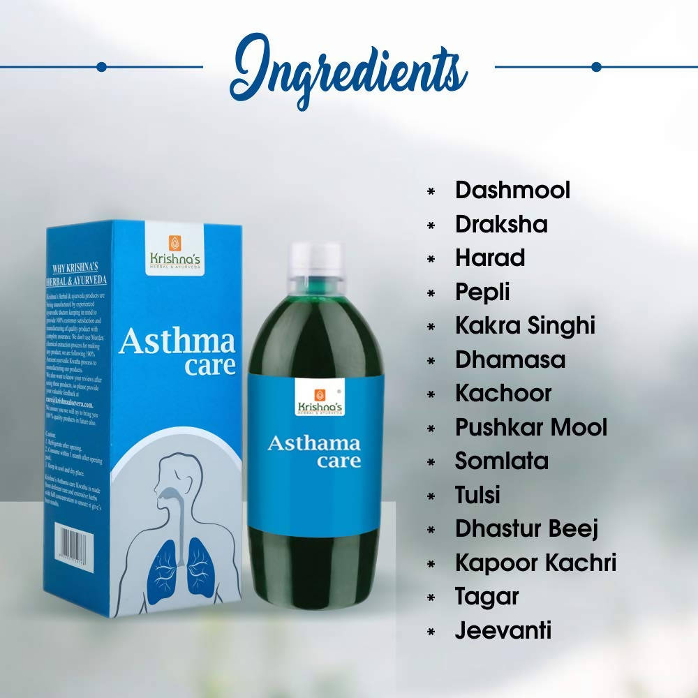 Krishna's Herbal & Ayurveda Asthma Care Juice - 500 ml