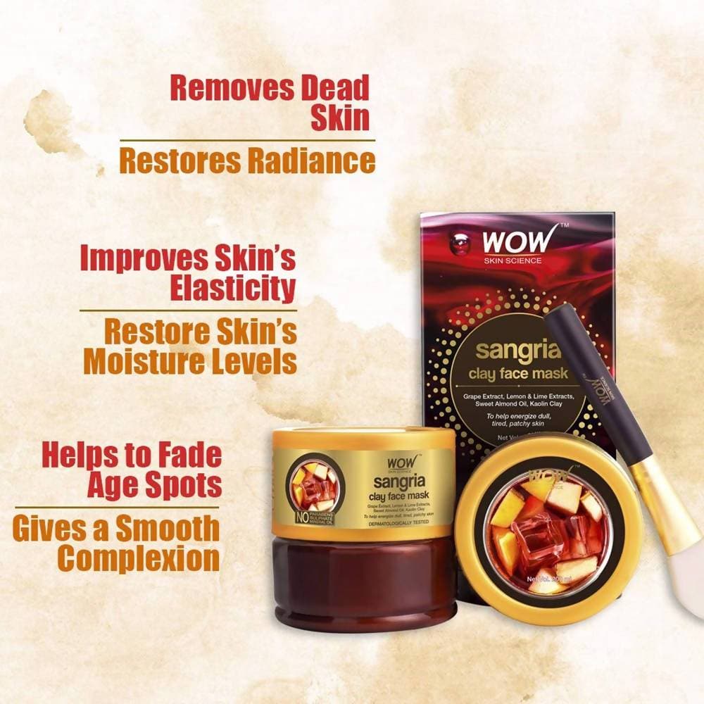 Wow Skin Science Sangria Clay Face Mask - 200 ml
