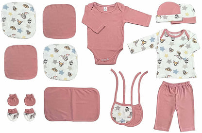 My Tiny Wear Full Sleeves New Born Baby Gift Set - Pink
