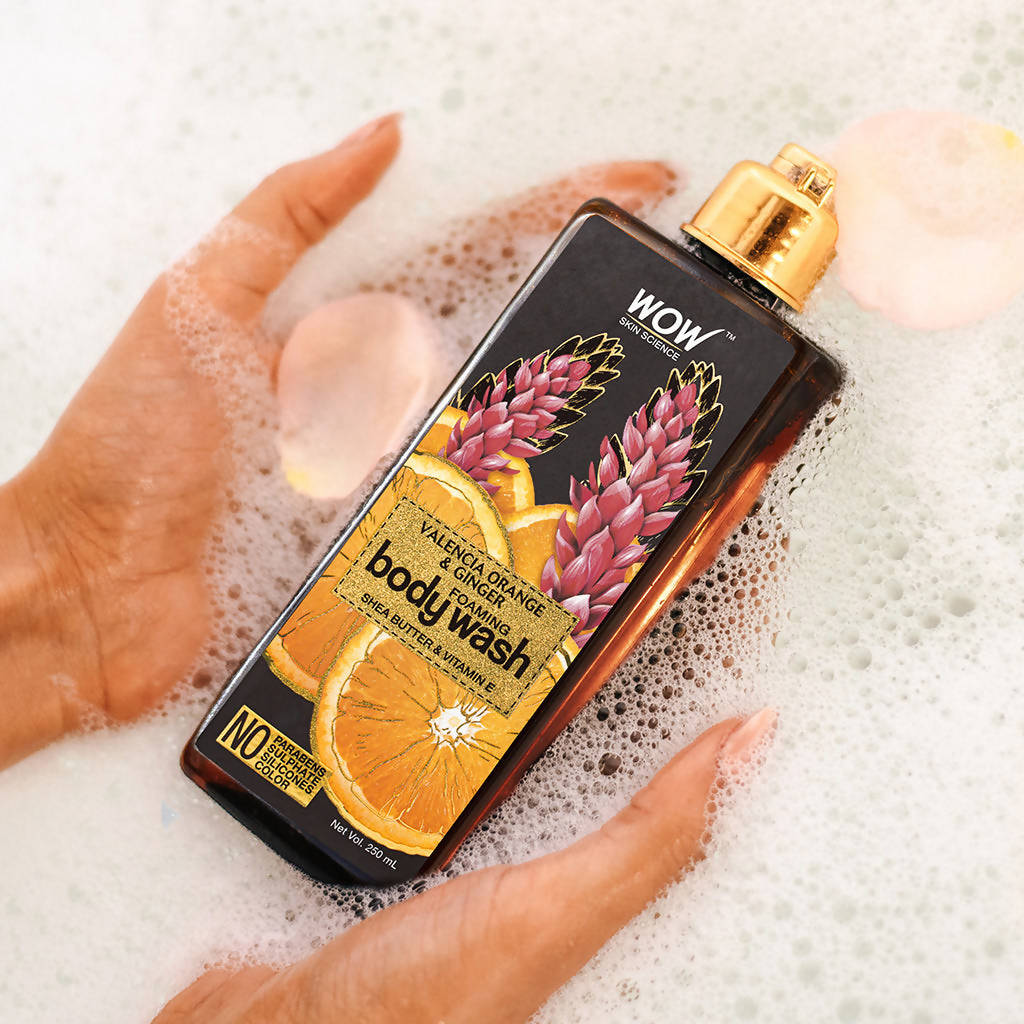 Wow Skin Science Valencia Orange & Ginger Foaming Body Wash - 250 ml