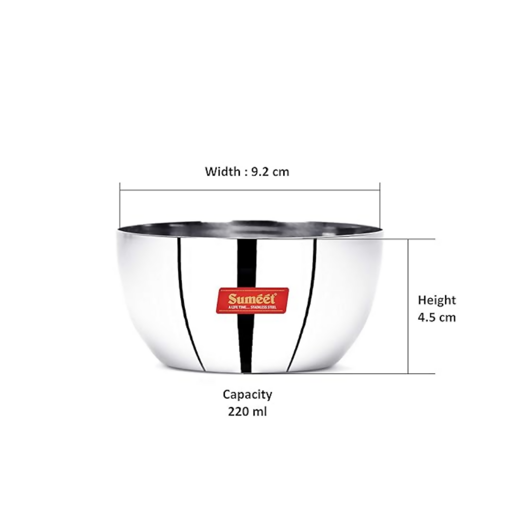 Sumeet Stainless Steel SoLid Apple Bowl