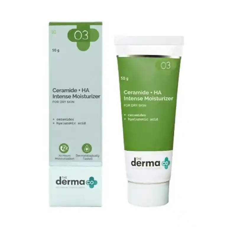 The Derma Co Ceramide + HA Intense Moisturizer for Dry Skin - 50 gms
