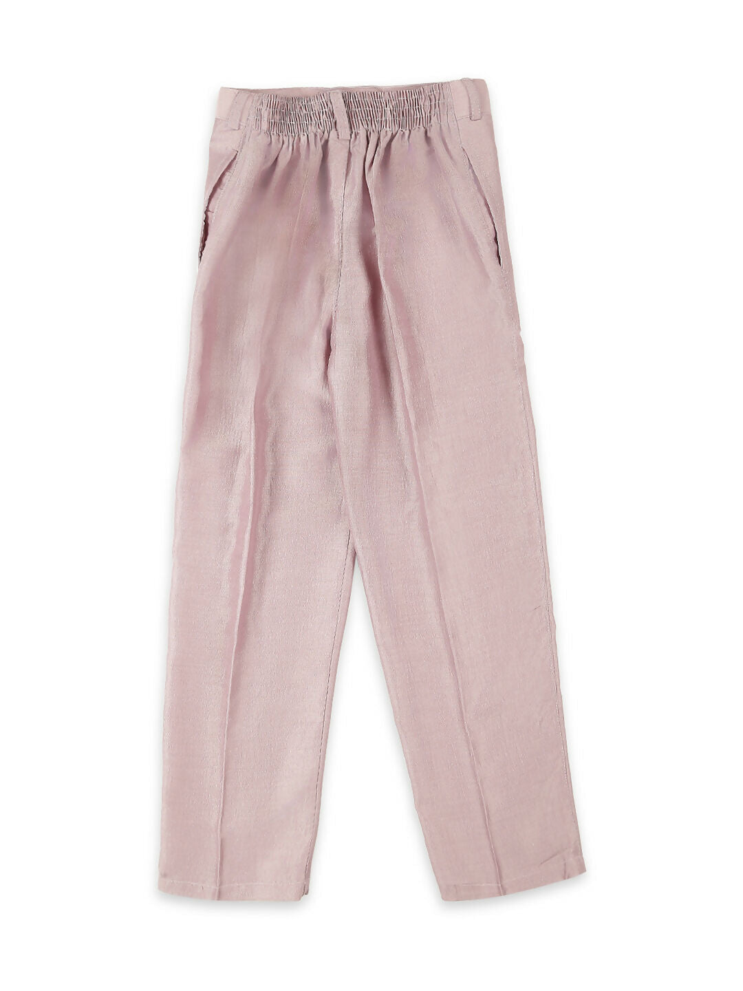 Joban Fashion Kids Island Embroidery Sequence Full Sleeves Kurta, Pyjama Set with Nehru Jacket - Pink