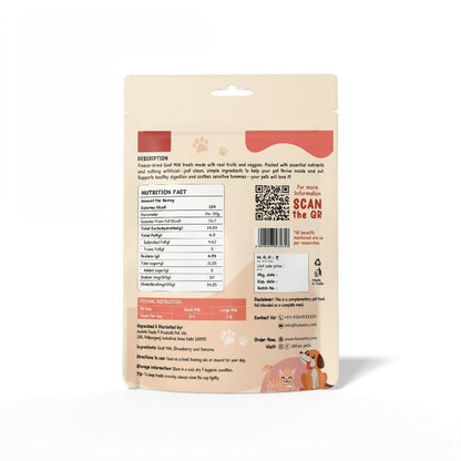 Hye Pets Super Treats For Super Pets – Freeze Dried Treats Made With Goat Milk, Strawberry & Banana