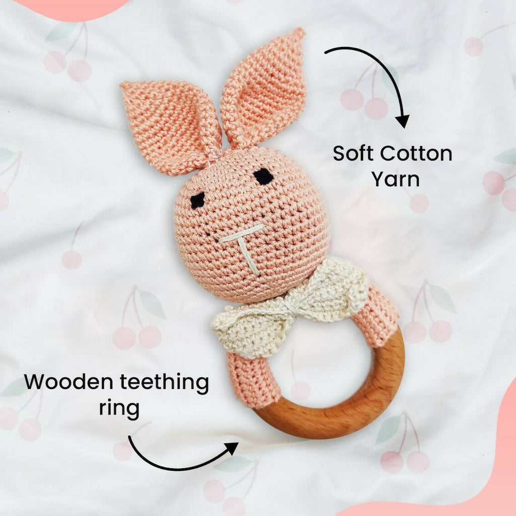 Matoyi Crochet Bunny Toy : Teether For Babies