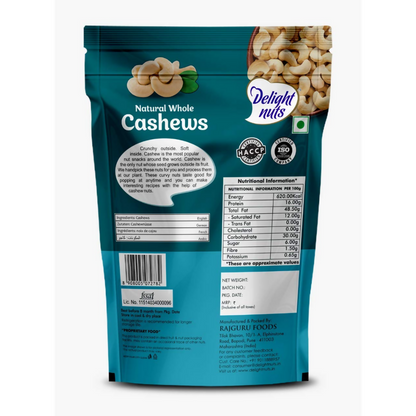 Delight nuts Natural Whole Cashews