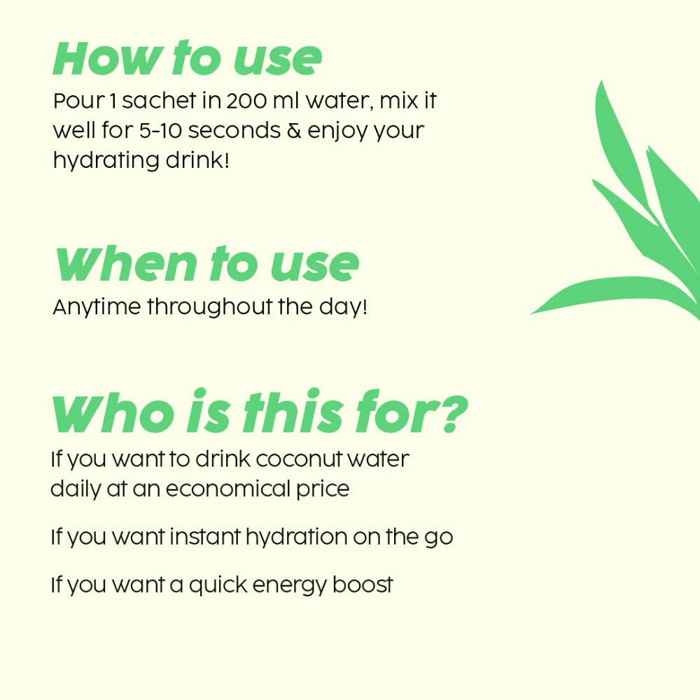 PLIX The Plant Fix Tender Coconut Water Premix Powder
