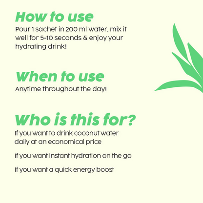 PLIX The Plant Fix Tender Coconut Water Premix Powder