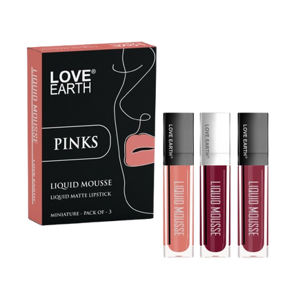 Love Earth Liquid Mousse Matte Lipstick - Pinks