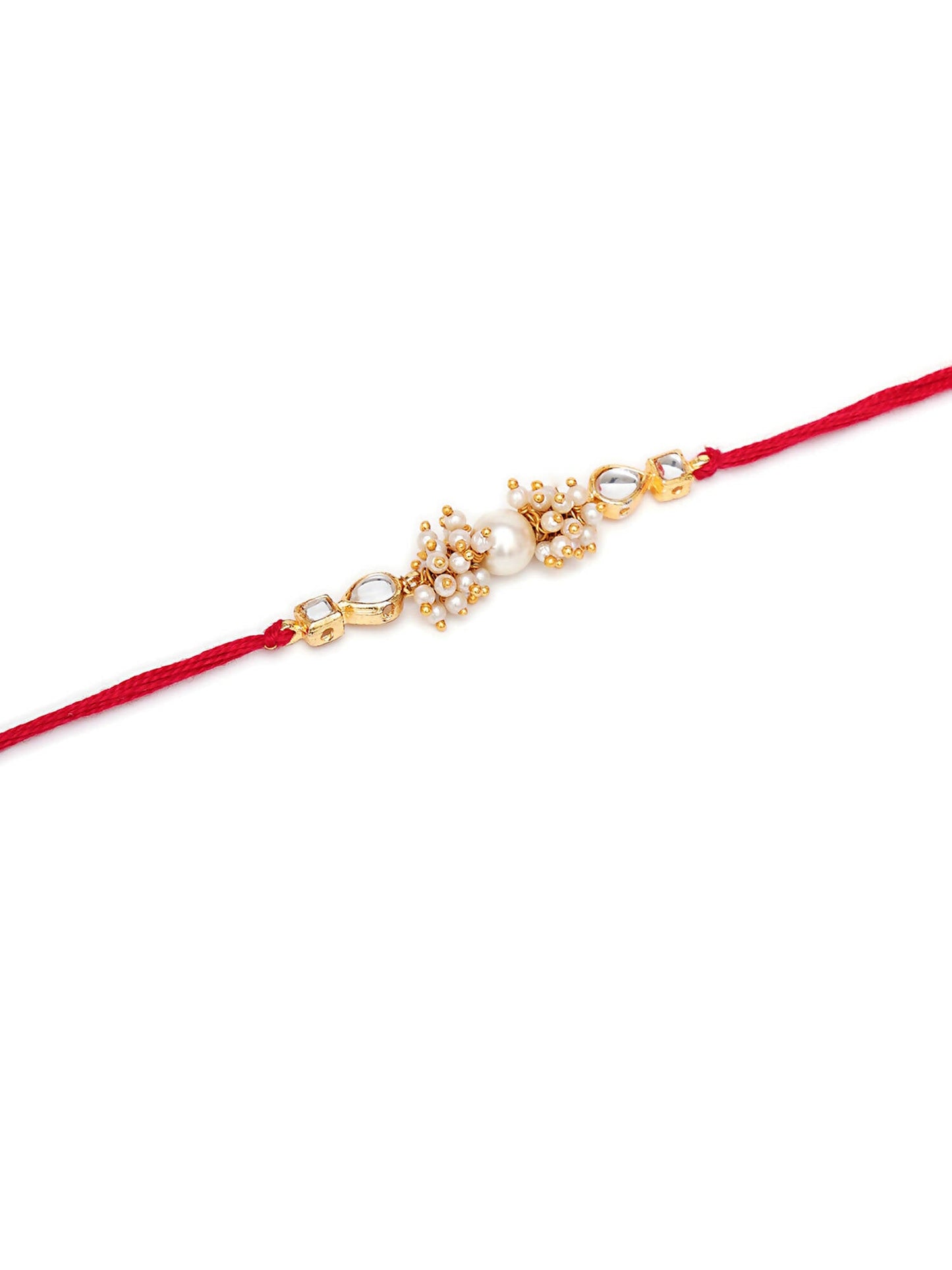 Designer kundan Rakhi - Ruby Raang