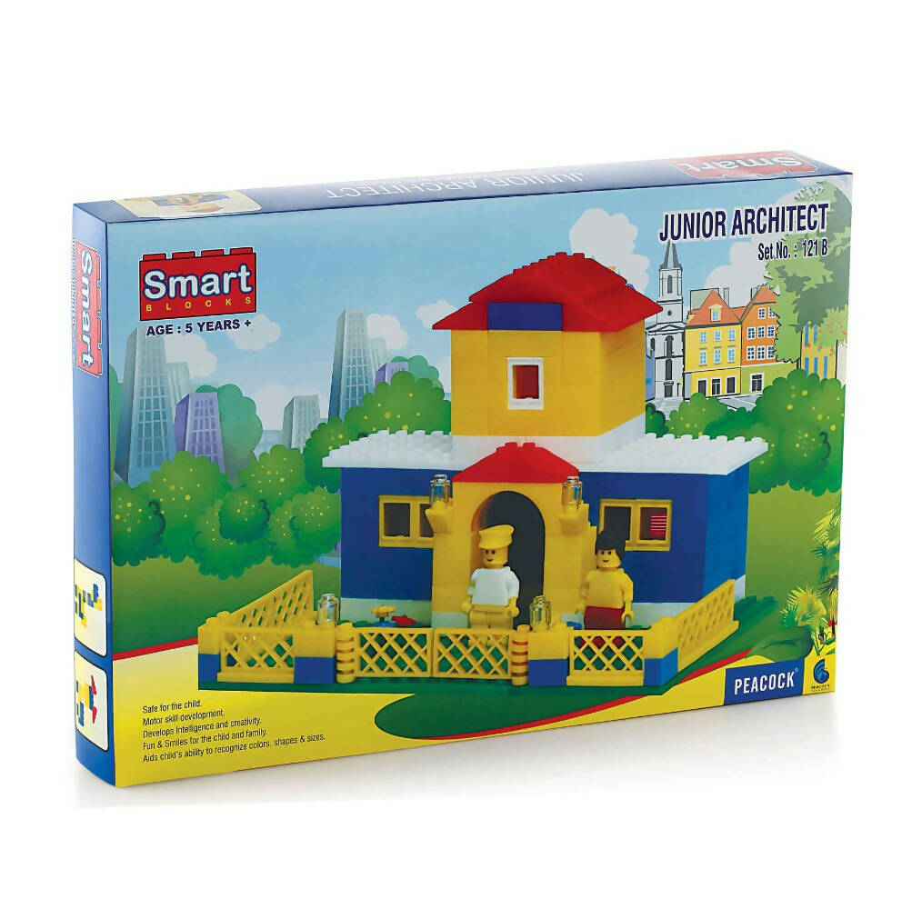 Peacock Junior Architect Building Block Set Toy For Kids For Creative & Imagination Skills 233 Pcs